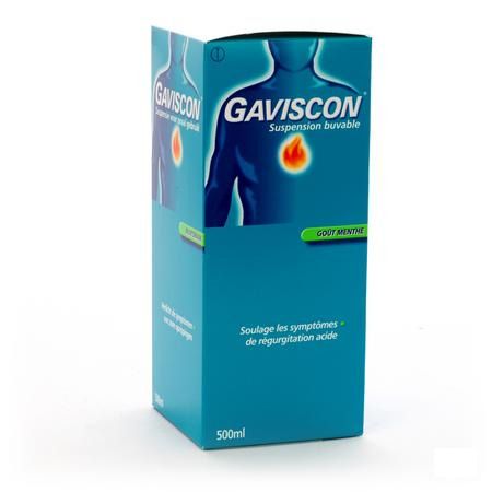Gaviscon Menthe Munt Suspension Buvable 500 ml