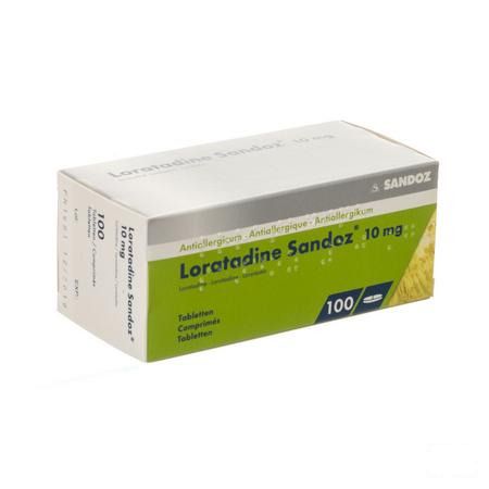 Loratadine Sandoz Comprimes 100 X 10 mg 