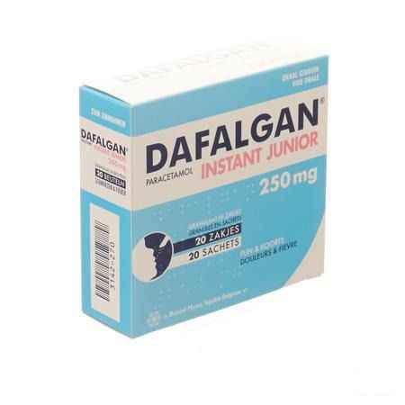 Dafalgan Instant Junior Gran Sachets 20 X 250 mg