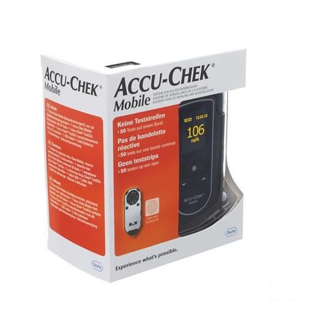 Accu Chek Mobile Startkit (50tests + meter + prikker)  -  Roche Diagnostics