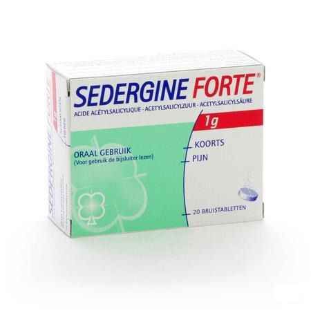 Sedergine Forte Bruis 1 Gr Tabletten 20