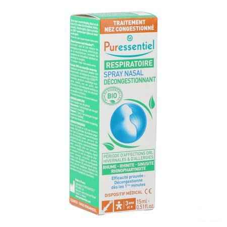 Puressentiel Ademhaling Neusspray 15 ml  -  Puressentiel