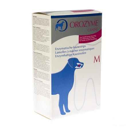 Orozyme Canine M Kauwstrip Enzym.hond 10-30Kg 141 gr  -  Ecuphar