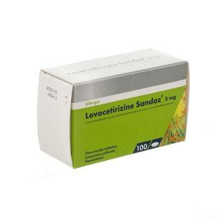 Levocetirizine Sandoz 5 mg Comprimes Enrob.100 X 5 mg 