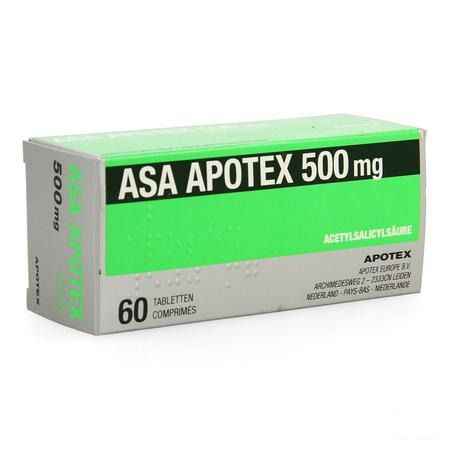 Asa Apotex 500 mg Comprimes 60 X 500 mg