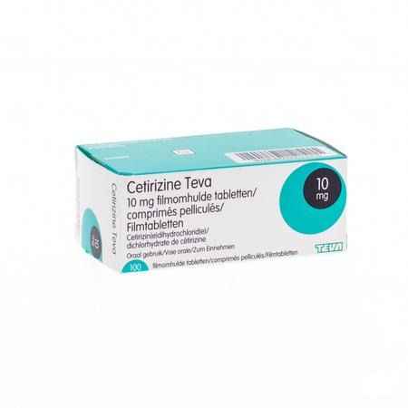 Cetirizine Teva 10 mg Filmomhulde Tabletten 100 
