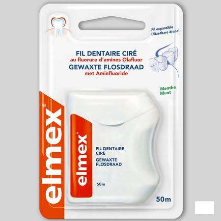 Elmex Gewaxte Flosdraad 50m