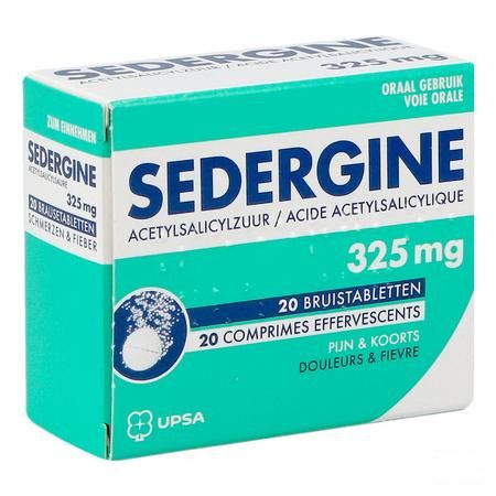 Sedergine 325 mg Comprimes Effervescents 20