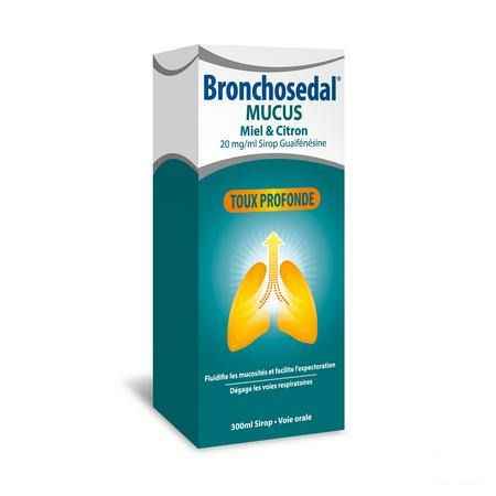 Bronchosedal Mucus Honing Citroen 300 ml 20 mg/ml