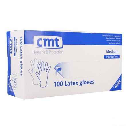 Cmt Handschoenen Latex Wit Pf L 100  -  Infinity Pharma