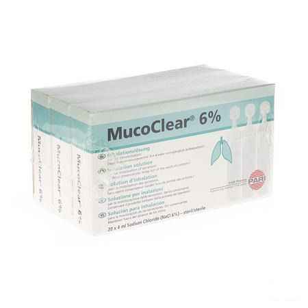 Mucoclear 6% Nacl Ampoule 60x4 ml  -  Henrotech