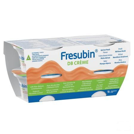 Fresubin Db Creme Abricot-peche Pot 4x125 gr  -  Fresenius