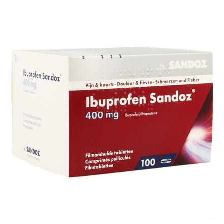 Ibuprofen Sandoz 400 mg Comprimes Pellicules 100x400 mg 