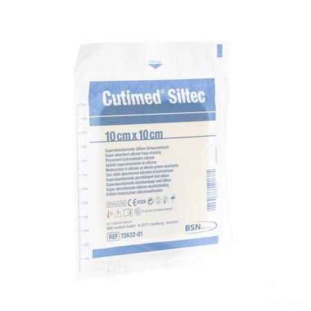 Cutimed Siltec Kp Steriel 10,0x10,0cm 1 7328501