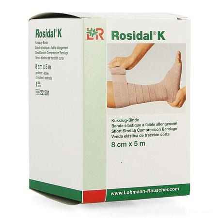 Rosidal K Bande Elast 8cmx5m 22201  -  Lohmann & Rauscher
