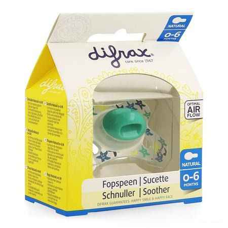 Difrax Fopspeen Natural 0-6 M Boy  -  Difrax