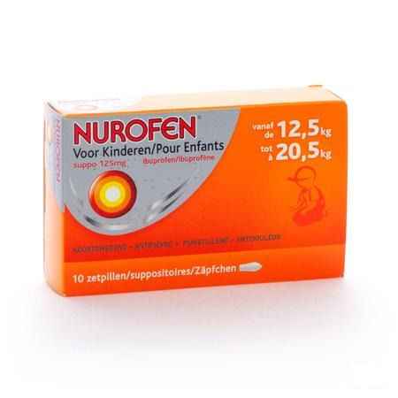 Nurofen Enfant 125 mg Suppo 10 X 125 mg