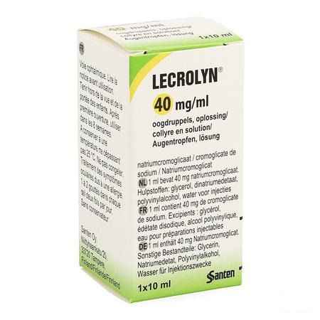 Lecrolyn 40 mg/  ml Collyre 10 ml