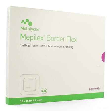 Mepilex Border Flex Pansement 15x15cm 5 595400  -  Molnlycke Healthcare