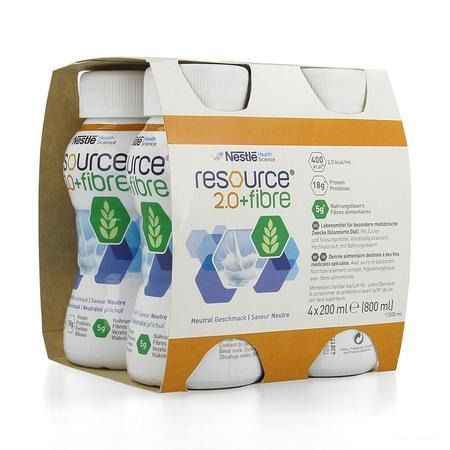 Resource 2.0 Fibre Neutraal 4x200 ml 12100792  -  Nestle
