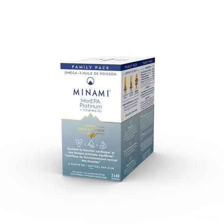 Minami Morepa Sf Platinum + vit D3 1000iu Capsule 2x60  -  Nestle