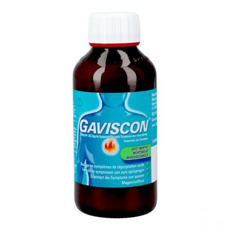 Gaviscon Menthe Munt Suspensie Drink 300 ml