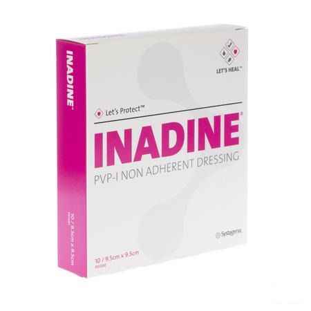 Inadine Cp Impreg. 9,5x 9,5cm 10 P01481  -  Gd Medical