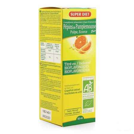 Super Diet Extrait Pepin Pamplemousse 400 mg 50 ml  -  Superdiet Laboratoires
