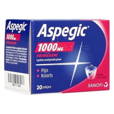 Aspegic 1000 Pulv 20x1000 mg Ad