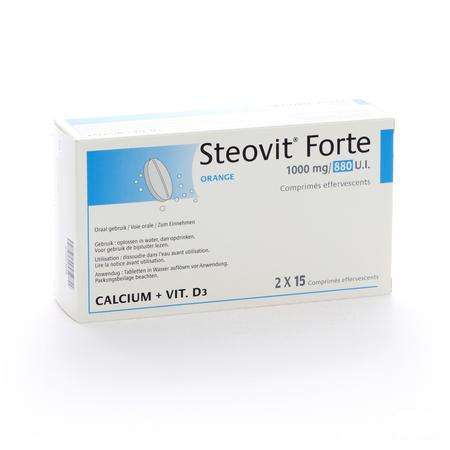 Steovit Forte 1000 mg/880 Ie/ui Comprimes Effervescents 30