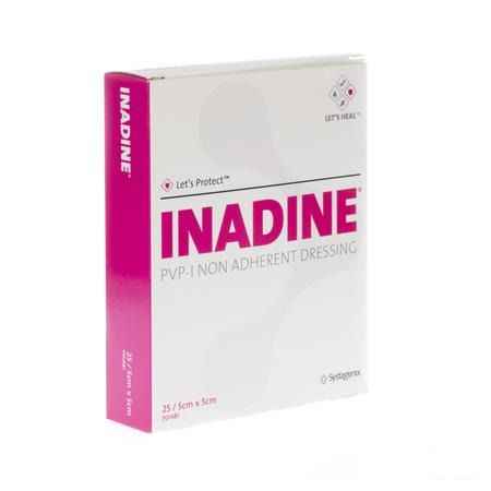 Inadine Cp Impreg. 5,0x 5,0cm 25 P01481  -  Gd Medical