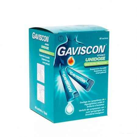 Gaviscon Advance Munt Ud Suspensie Orale Zakje 48x10 ml
