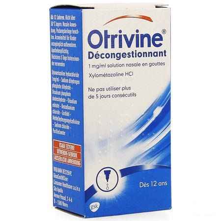 Otrivine Hydrat 1 0/00 Druppels 10 ml