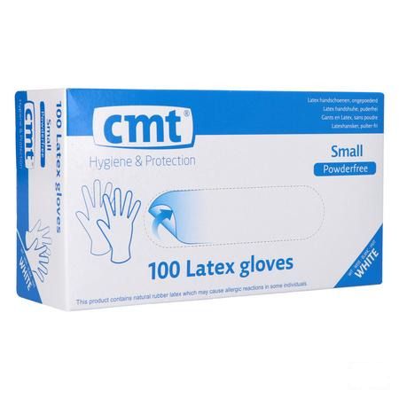 Cmt Handschoenen Latex Wit Pf M 100  -  Infinity Pharma