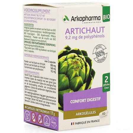 Arkogelules Artichaut Bio Capsule 40  -  Arkopharma