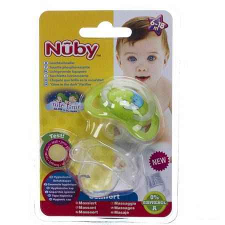 Nuby C Sucette Polyprop. Ortho Lumineuse 6-18m  -  New Valmar