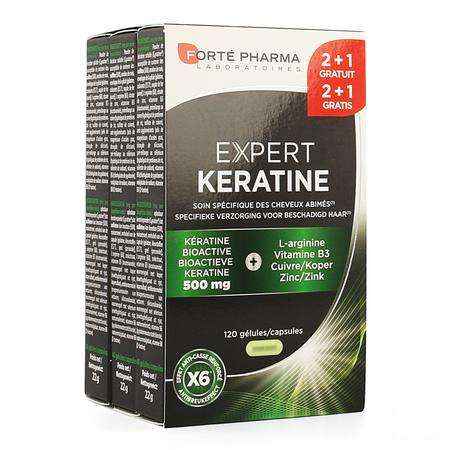 Expert Keratine Capsule 120 2 + 1  -  Forte Pharma
