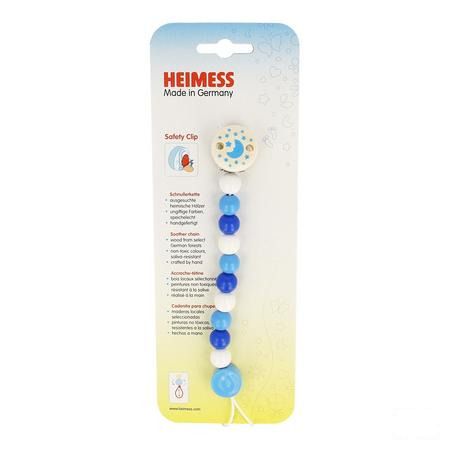 Heimess Fopspeenketting Hout Blauw H9216  -  Bomedys
