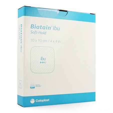 Biatain-ibu Verband Softhold + ibuprof.10x10,0 5 34140  -  Coloplast