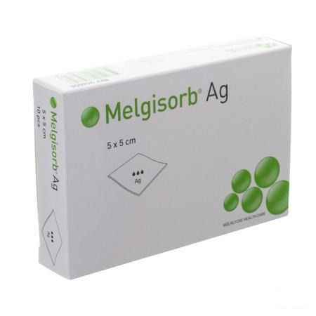 Melgisorb Ag Kompres Steriel 5x 5cm 10 256050  -  Molnlycke Healthcare