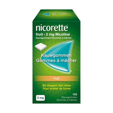 Nicorette Fruit Gomme Mach 105x2 mg