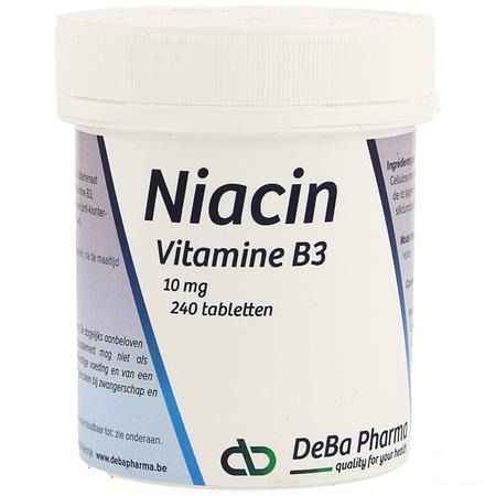 Niacine 240 Tabletten 10 mg  -  Deba Pharma