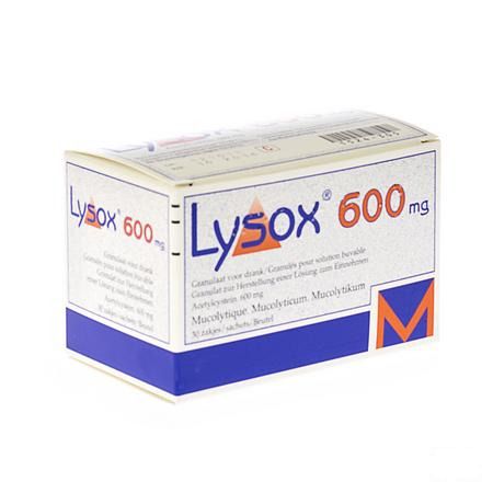 Lysox Gran Zakjes 30x600 mg  -  Menarini