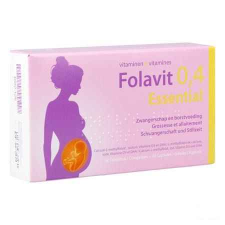 Folavit 0,4Mg Essential Tabl 30 + Caps 30 