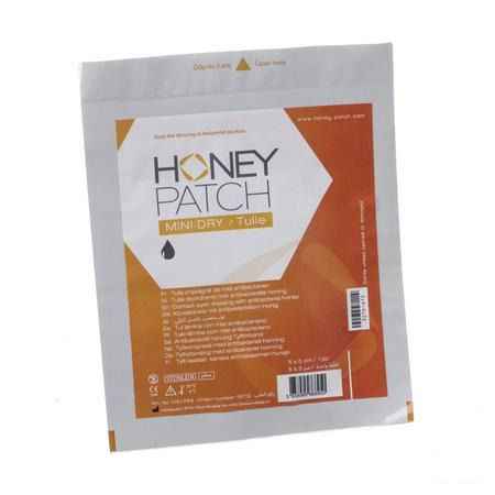 Honeypatch Mini-dry/tulle Verband Alg. Ster 5x5cm  -  Honey Patch