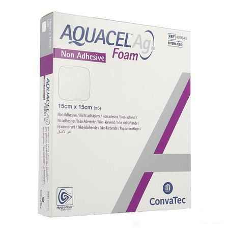 Aquacel Ag Foam Non Adhesief 15X15Cm 5