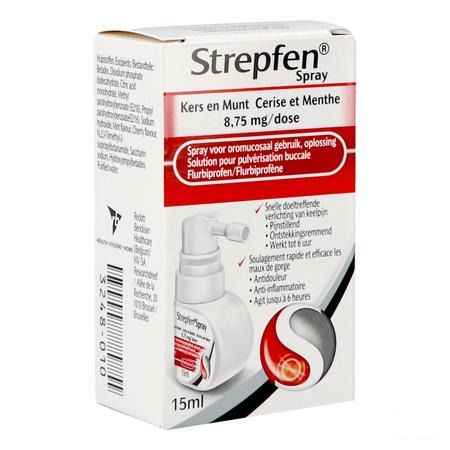 Strepfen 8,75 mg Spray Solution Pulv Buccale 15 ml