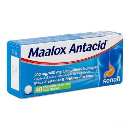 Maalox Antacid 200/400 Tabletten 40