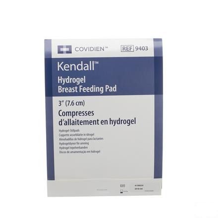 Kendall Tepelverband Hydrogel Diam 7,6cm 1 Paar 