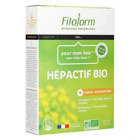 Hepactif Bio Ampullen 20x10 ml Fitoform  -  Bioholistic Diffusion